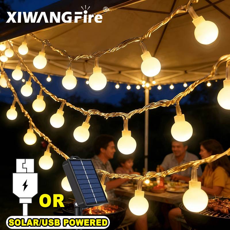 Lighting Decor For Home - Guirnalda de Luces Solares/USB/a Pilas de