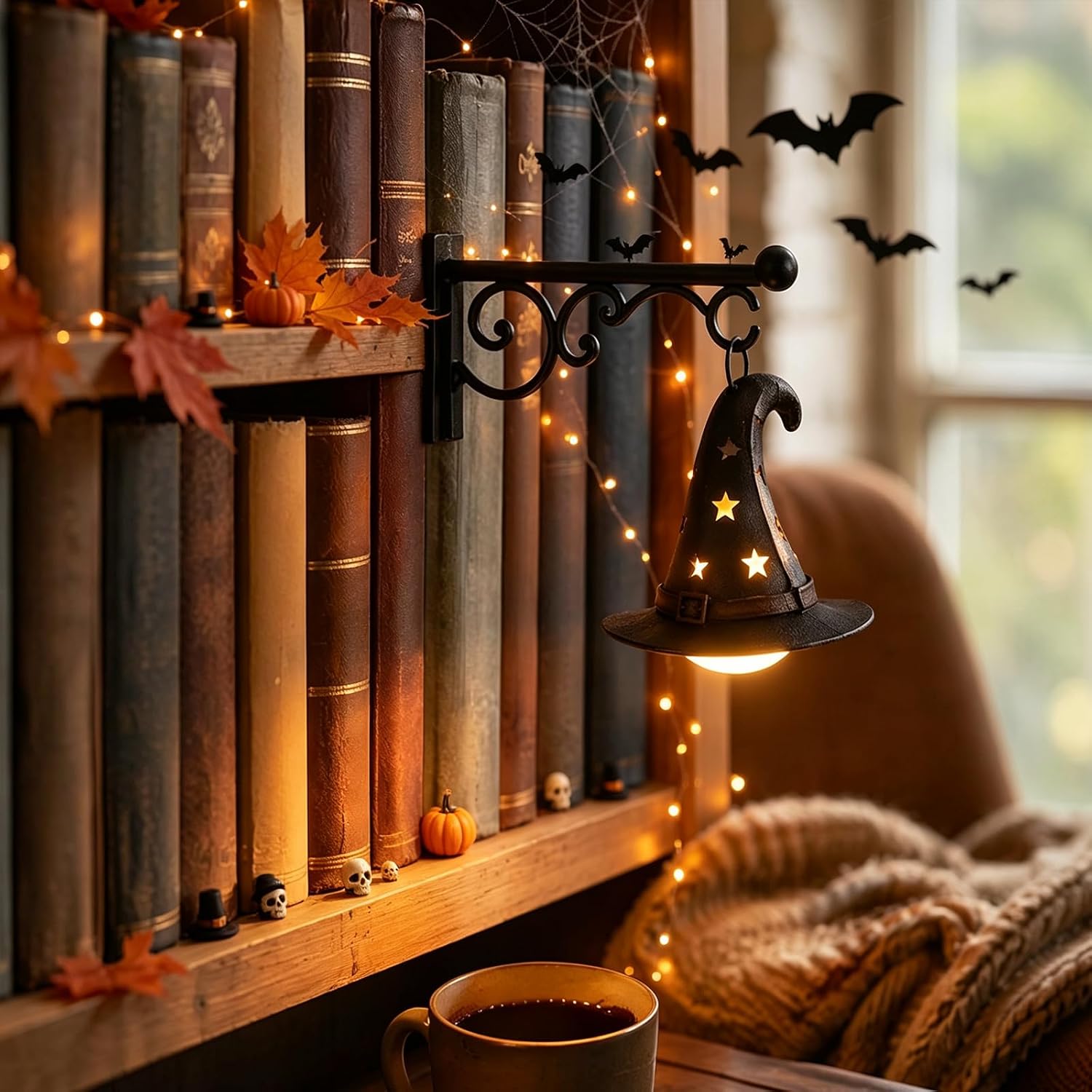 Home Lighting And Decor - Lámpara de estantería, linterna de biblioteca,