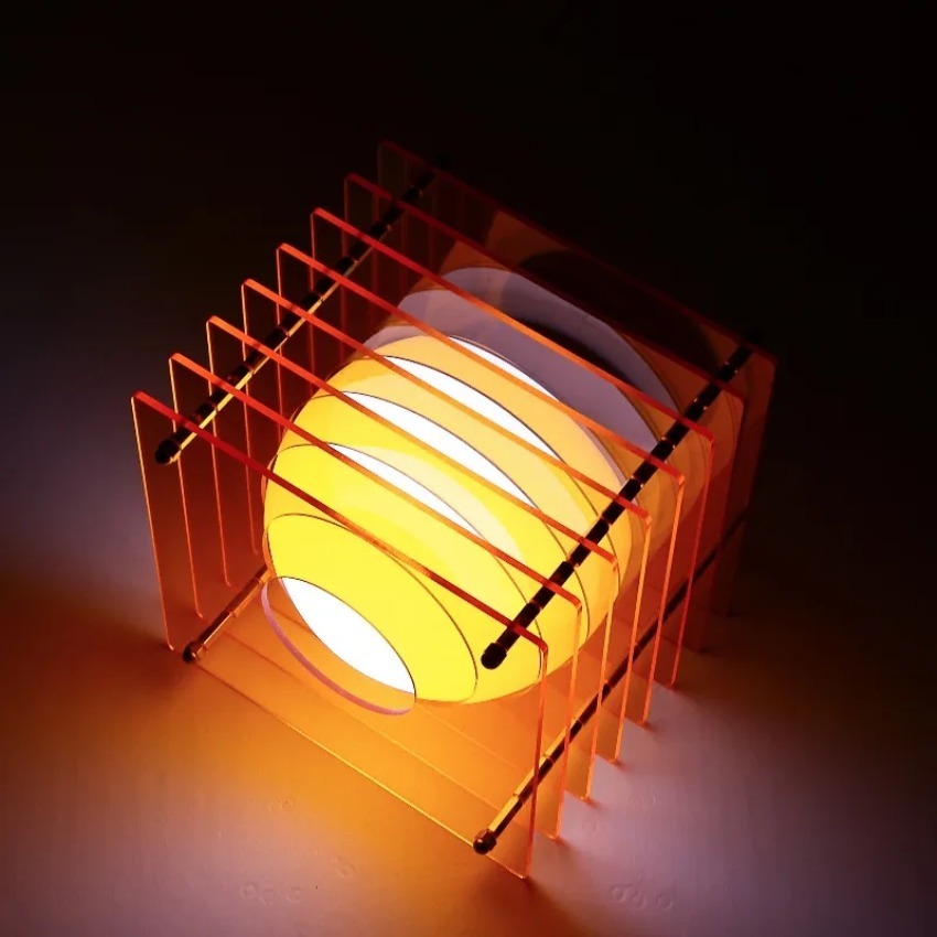 Home Lighting And Decor - Lámpara Lunar DIY de Acrílico con