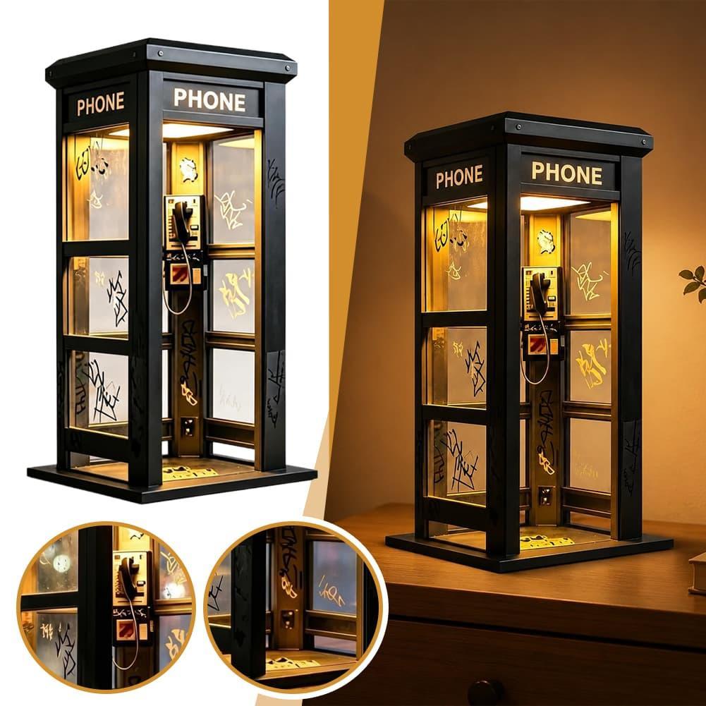 Home Lighting And Decor - Lámpara de mesa estilo cabina telefónica