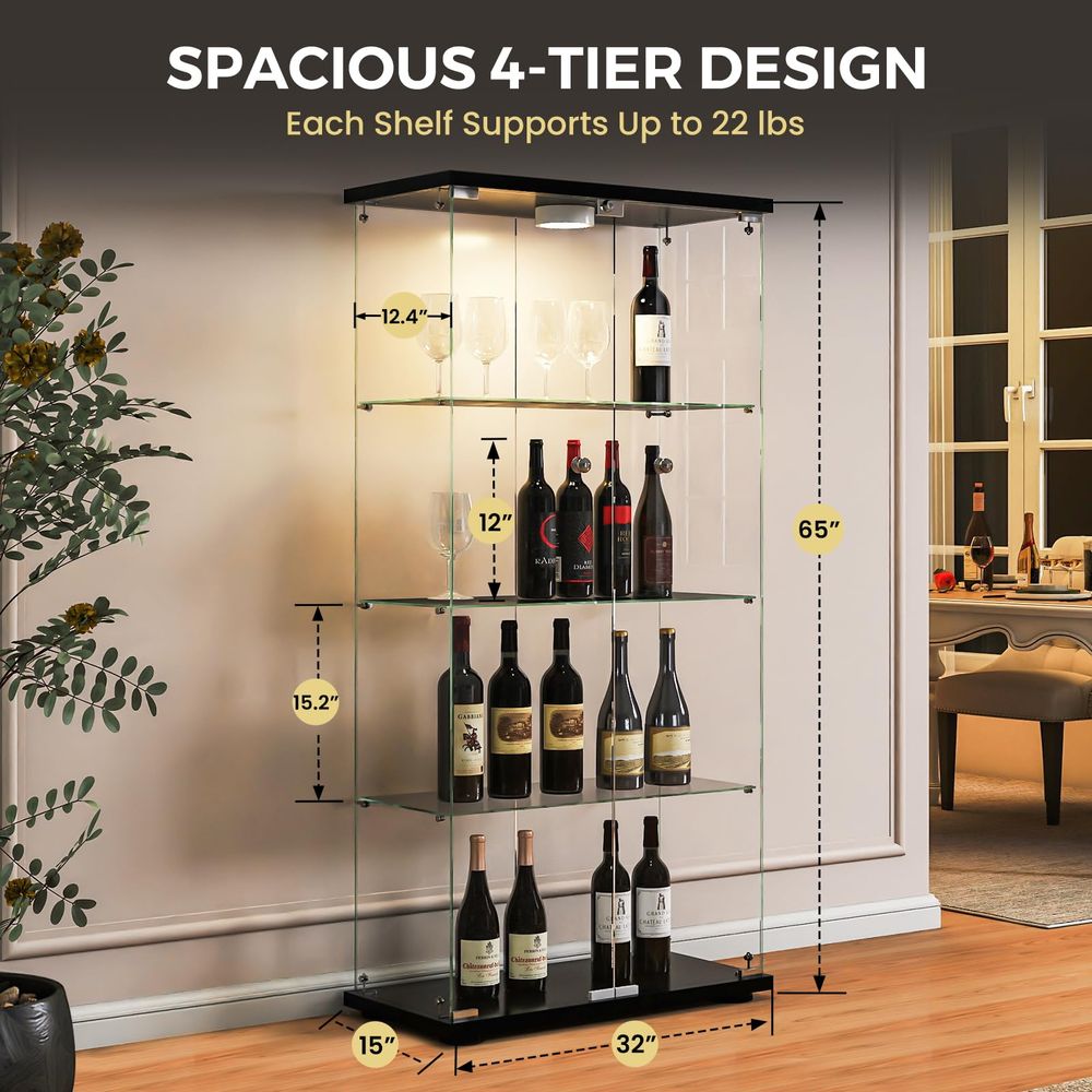 Vitrina con Luces LED y Cerrad - Lighting & Home Decor Studio Photos reseña y precio