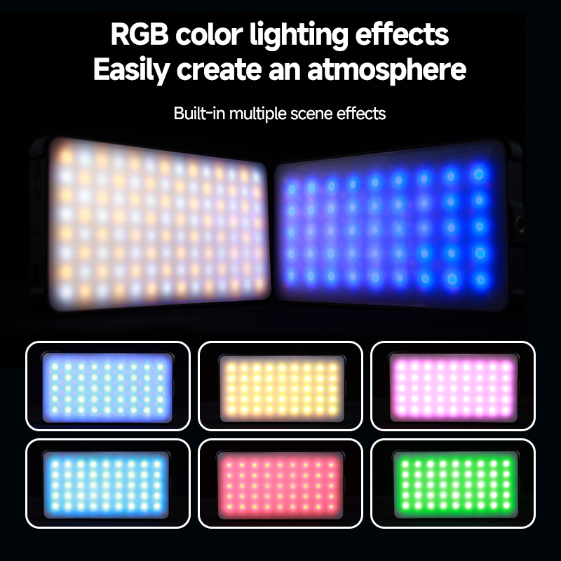 Luz de vídeo LED RGB, Clip de  - Lighting Gallery reseña y precio