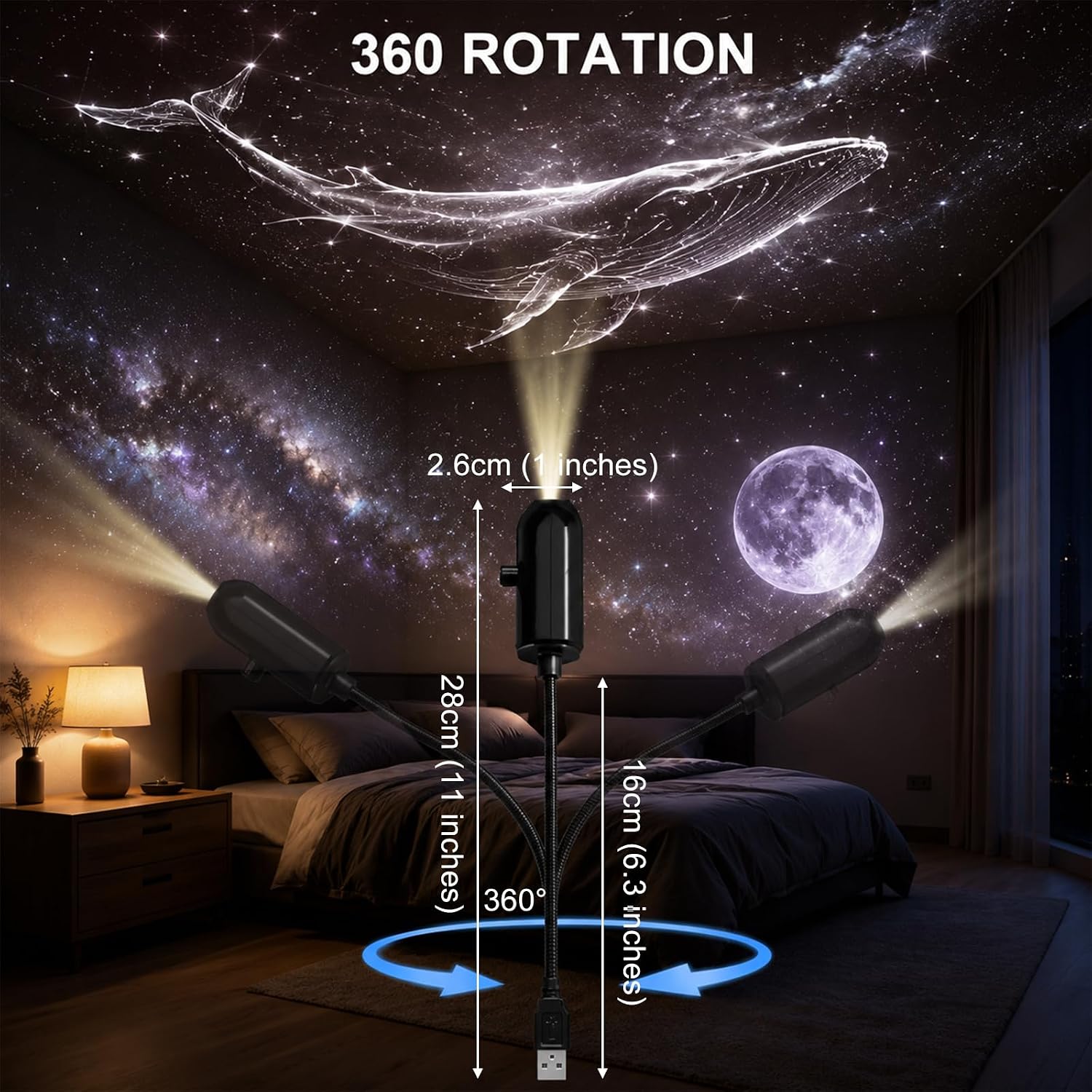 Lámpara Proyector LED de Cielo - Led Moon Lamp reseña y precio