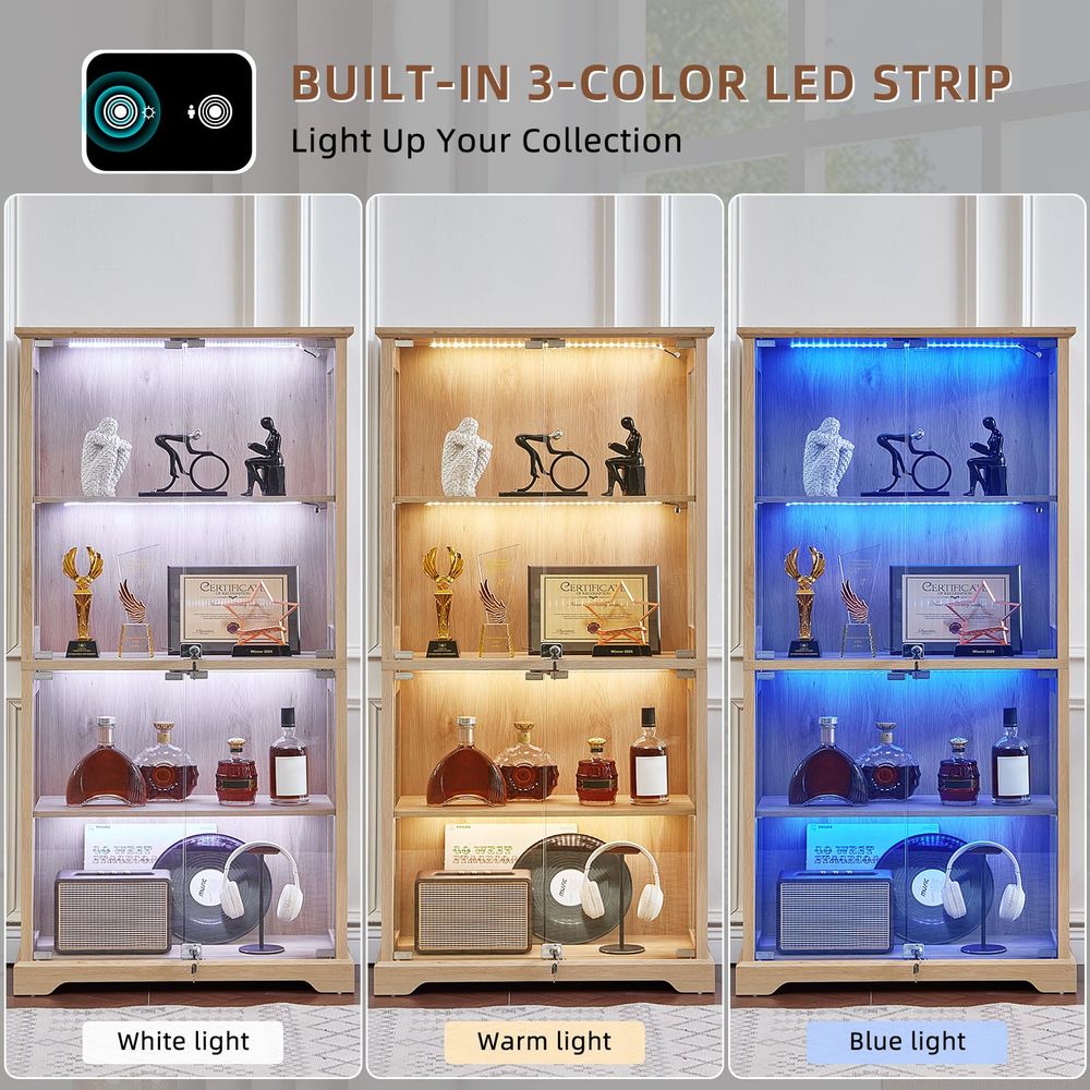 Vitrina de cristal estilo rúst - Lighting & Home Decor Studio Photos reseña y precio