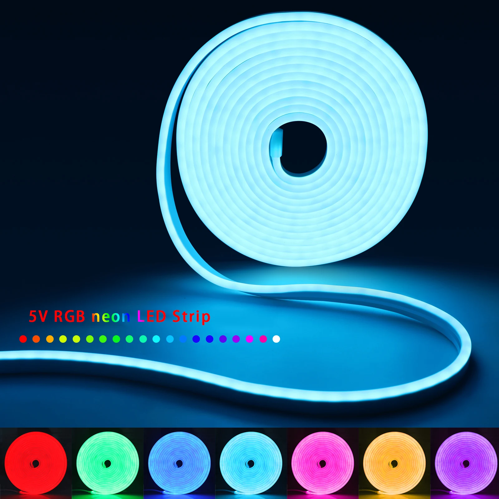 Tira de luces LED de neón RGB  - Home Lighting And Decor reseña y precio